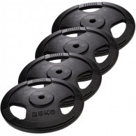 Набор чугунных дисков с 3-мя хватами Voitto 25 кг (4 шт) - d26